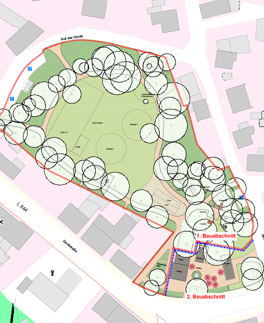 Plan für die Umgestaltung des Hörster Platzes