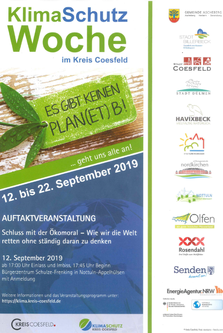 Plakat Klimaschutzwoche 2019 Plakat Klimaschutzwoche 2019