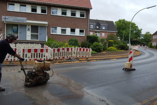 Bauabschnitt zur Erneuerung der Trinkwasserleitung, vorbereitende Maßnahmen  (Bild: Gemeinde Senden)