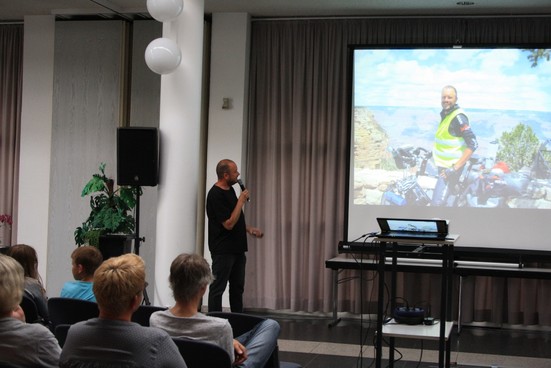 Patrick Pohl berichtet von  seiner Radtour um die Welt