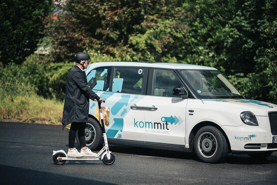 Roller und kommit-Shuttle