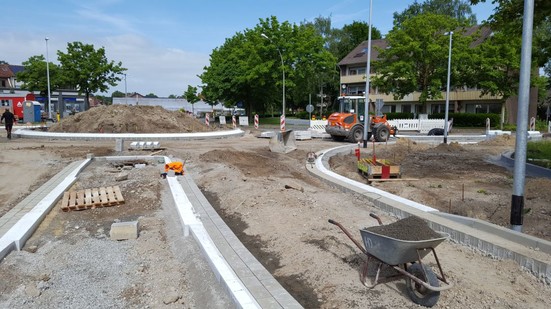 17.05.2018: Baustelle Kreisverkehr Buldernerstr./Gartenstraße (2) (Bild: Gemeinde Senden)