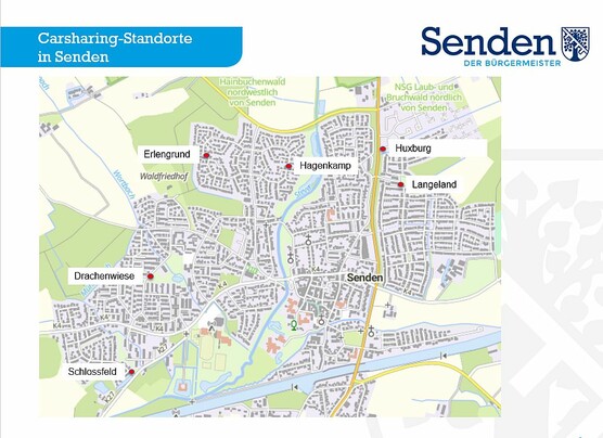 Karte Carsharing Standorte