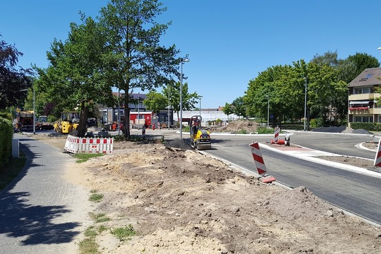 02.07.2018: Baustelle Kreisverkehr Buldernerstr./Gartenstraße (1) (Bild: Gemeinde Senden)