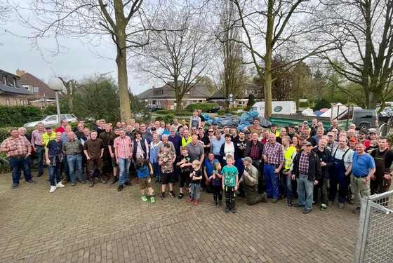 Viele helfende Hände von den Schützen Anfang April.