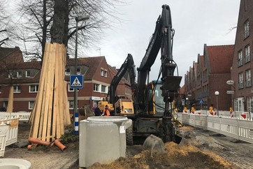 Schachtbauwerk - vorbereitet im Betonwerk