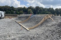 Einbau der Skateelemente und Modellierung der zu betonierenden Anlage1.