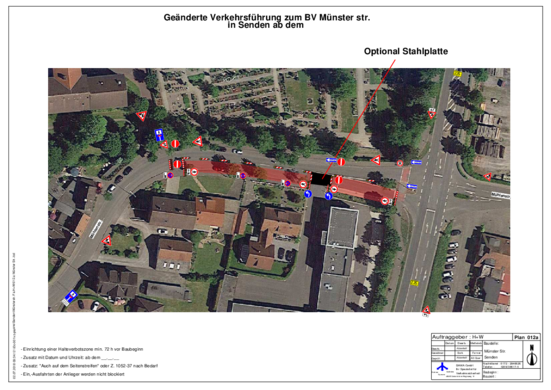 Bauabschnitt 3: Verkehrsregelung durch Einbahnstraße (Bild: BAWA GmbH)