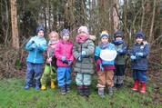 Kinder der Kita Huxburg in Aktion
