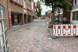 Erfolgte Pflasterung Herrenstraße