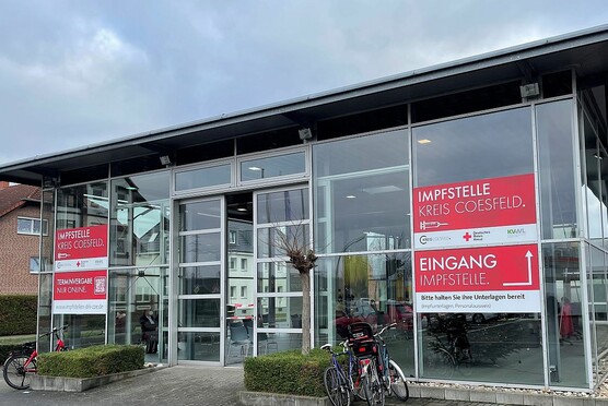 Archivbild Impfstelle Lüdinghausen Archivbild der Impfstelle in Lüdinghausen.