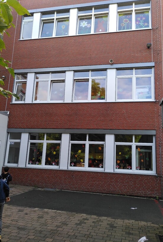 Außenverschattung an der Marienschule - Ausrichtung West