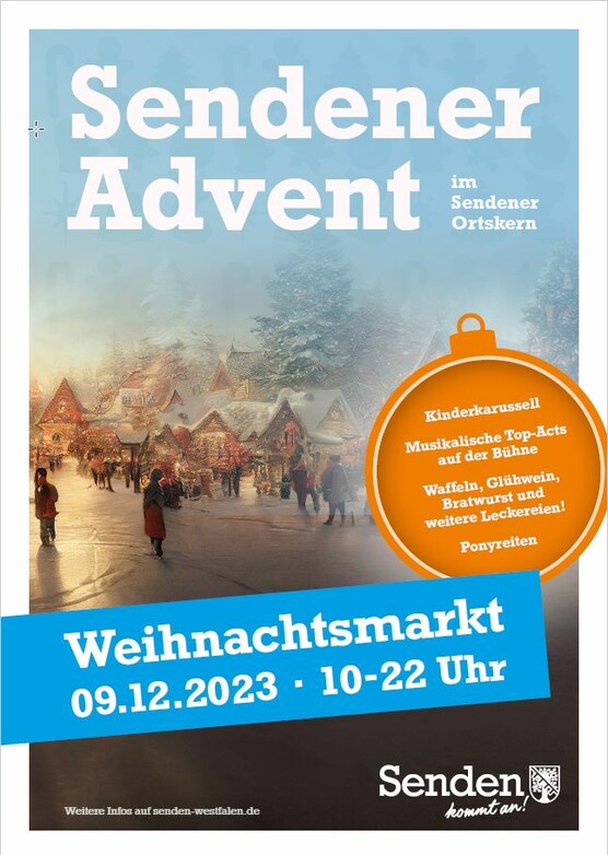 Plakat Sendener Advent 