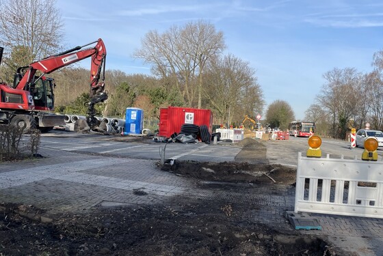 Ampelanlage wurde demontiert. 