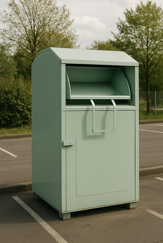 Beispiel eines Alttextilien-Containers