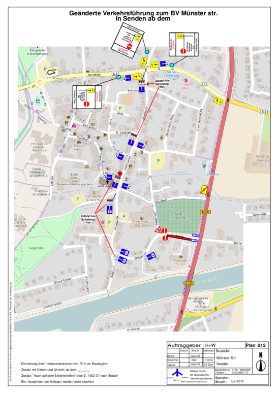 Bauabschnitt 3: Umleitungsplan (Bild: BAWA GmbH)