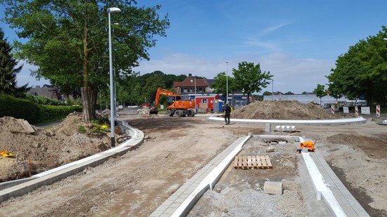 17.05.2018: Baustelle Kreisverkehr Buldernerstr./Gartenstraße (1) (Bild: Gemeinde Senden)