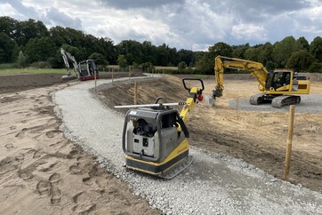 Unterbau für Palisadenwand.