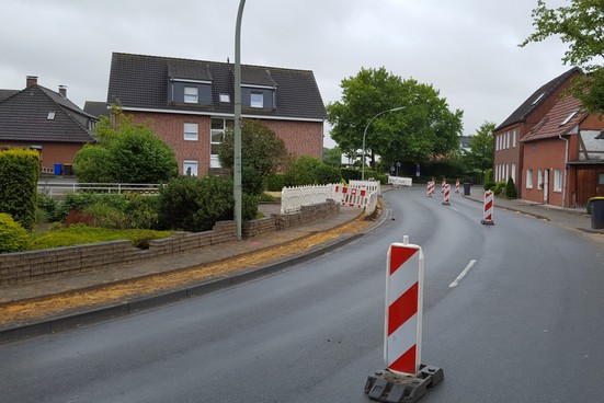 Bauabschnitt zur Erneuerung der Trinkwasserleitung (Bild: Gemeinde Senden)