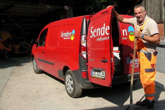 Der Renault Kangoo für Aufgabenbereiche des Bauhofes.