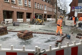 Pflasterung Ecke Frauenstraße