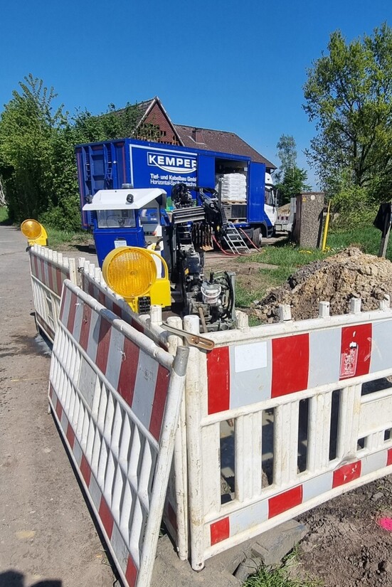 Druckrohrverlegung mittels Bohrspülverfahren, April 2025