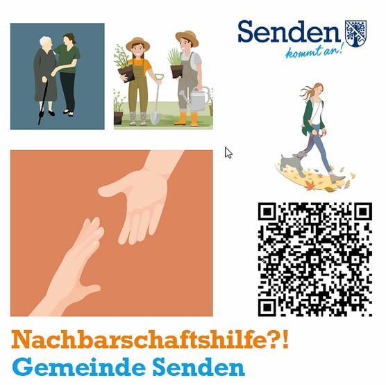 Plakat Nachbarschaftshilfe Umfrage