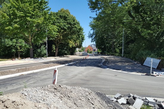 02.07.2018: Baustelle Kreisverkehr Buldernerstr./Gartenstraße (2) (Bild: Gemeinde Senden)